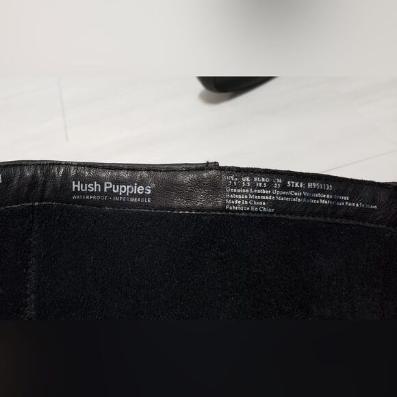 Hush Puppies Black Heeled Boots - Picture 11 of 14